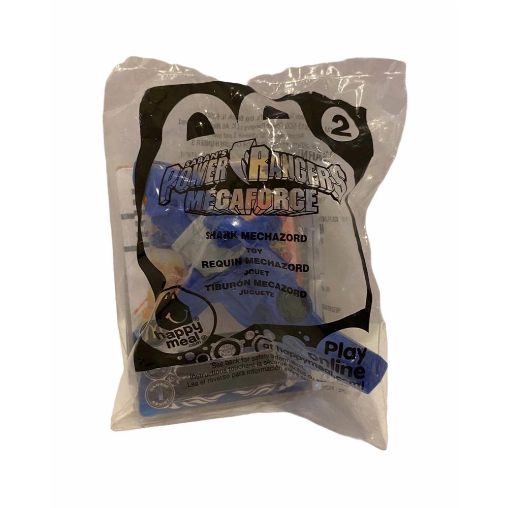 McDonald’s 2018 Power Rangers Megaforce Shark Mechazord #2 Happy Meal Toy